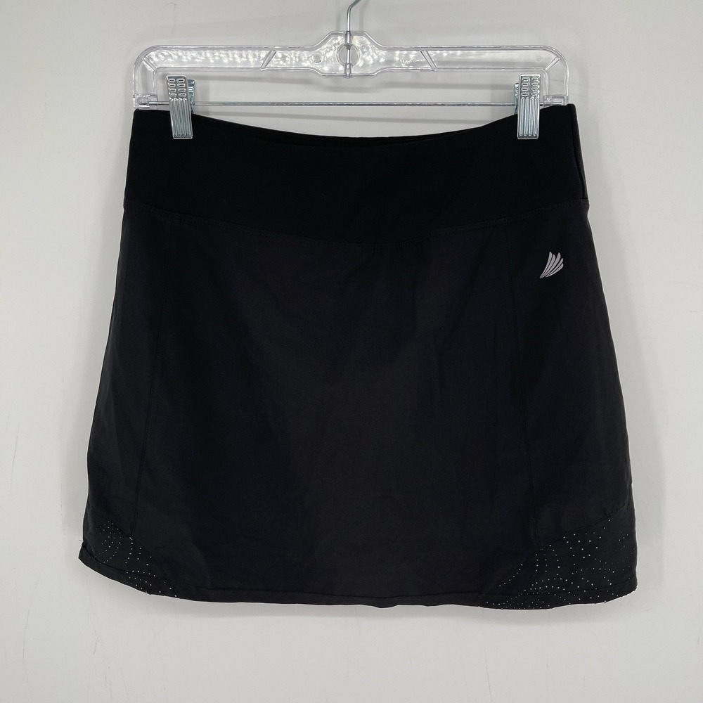Free2B Free Country Women's Black Laser Cut Perforated Tennis Golf Skort Size S